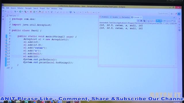 Corejava Tutorial || Collection Framework || video-5 || Array List-Example-1 || BY Ratan Sir смотреть онлайн