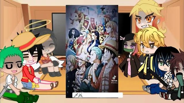 .Demon slayer reacts to One piece. (No ships) смотреть онлайн