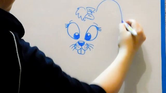 как нарисовать зайчика смотреть онлайн