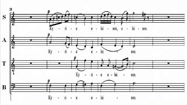 Soprano Mozart Kyrie K337 Score смотреть онлайн