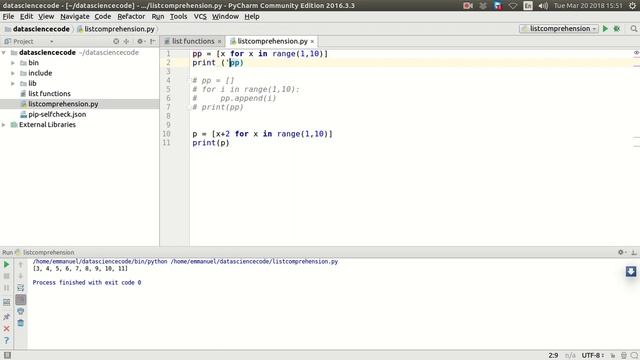 23 list comprehension in python programming language смотреть онлайн