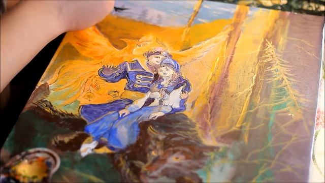 Русская Народная Сказка в живописи: Иван Царевич и Серый Волк.Жар Птица смотреть онлайн