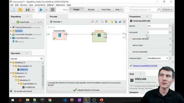 DBSCAN Clustering with Rapidminer смотреть онлайн