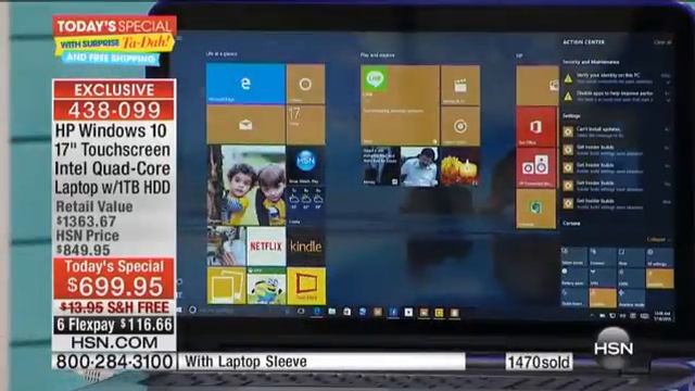 HP 17" Touch 1TB Win 10 Laptop смотреть онлайн