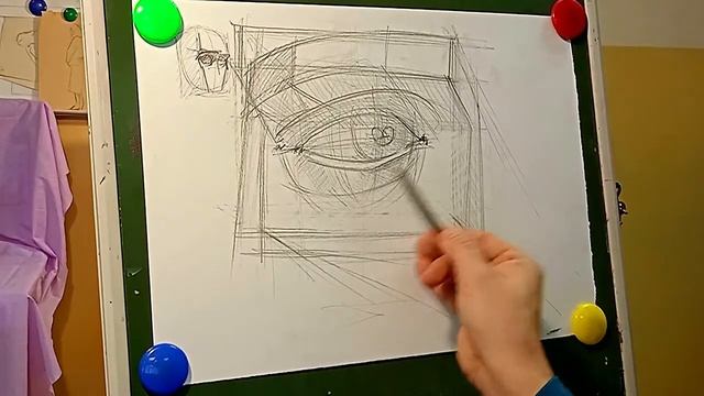 Как нарисовать глаз. Рисуем карандашом. Глаз Давида смотреть онлайн