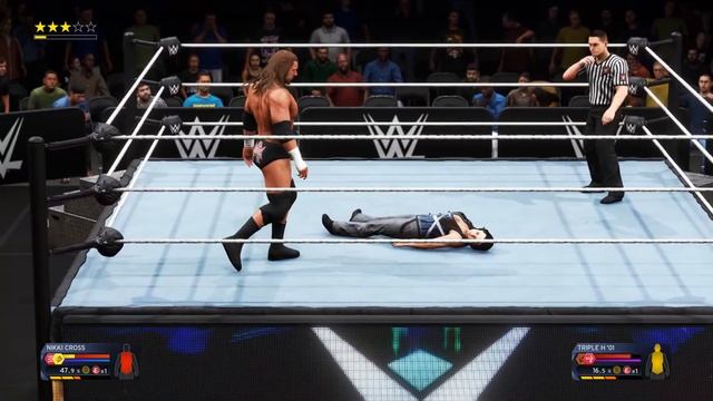 WWE 2K20: Nikki Cross vs Triple H '01 (DX), Intergender Wrestling смотреть онлайн