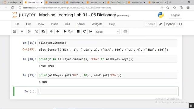 07 - Python for Machine Learning | Dictionary смотреть онлайн