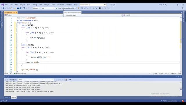How to Print Diagonal Matrix Using Array смотреть онлайн