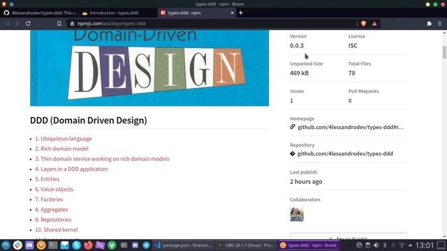PROGRAMAÇÃO NODEJS DDD E TYPESCRIPT - AULA 34 - BIBLIOTECA DDD смотреть онлайн