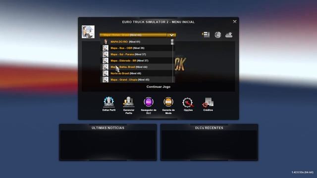 Euro Truck Simulator 2 - 1.42 - Mapa Rotas Brasil - [?] LIVE смотреть онлайн