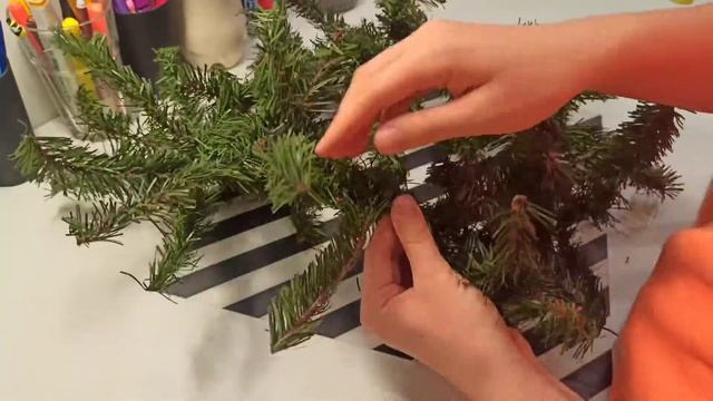 Украшаю комнату к Новому году? Новогодний декор. DIY смотреть онлайн