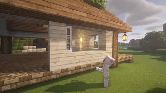 [Minecraft] ?? Aesthetic Cozy House Tutorial / Cottagecore / Mizuno's 16 Craft Resource Pack смотреть онлайн