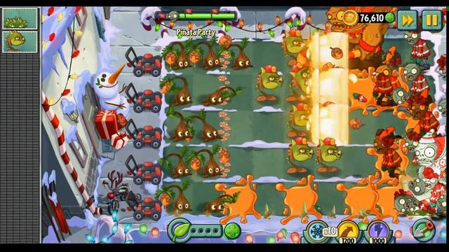 Растения против зомби 2/Plants Vs Zombies 2 :бонусная миссия Happy New Year !