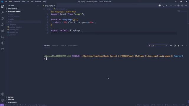 FA20 Code Sprint A: Week 04 - Create React App Build & Deploy смотреть онлайн