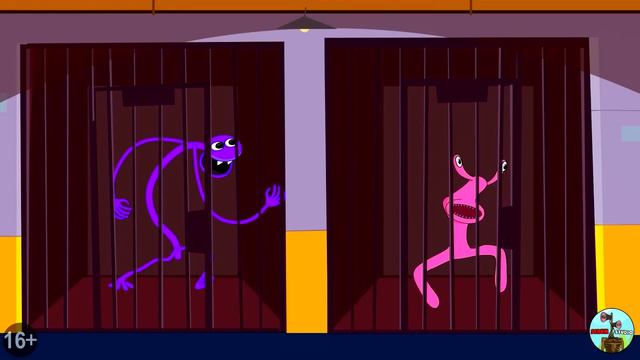 РАДУЖНЫЕ ДРУЗЬЯ ПОБЕГ ИЗ ЛАБОРАТОРИИ! ОРАНЖЕВЫЙ ПРОТИВ КРАСНОГО! Rainbow Friends Мультик Анимация смотреть онлайн