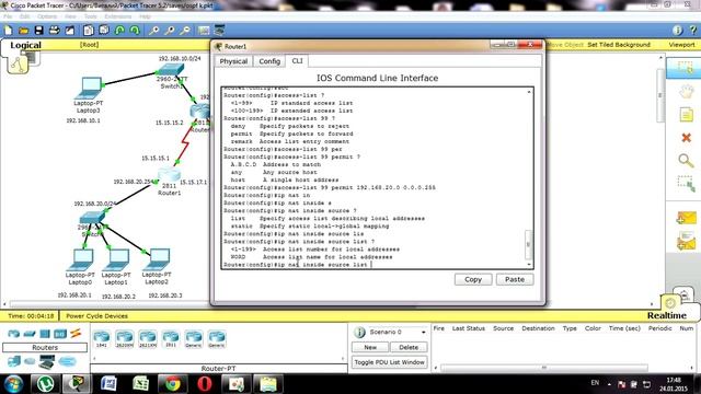 конфигурация NAT на роутере в cisco packet trcer смотреть онлайн