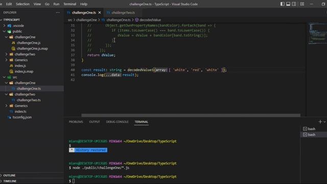 Solved the Typescript challenges смотреть онлайн