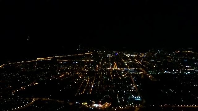 Ночной город Алматы. С высоты птичьего полёта. смотреть онлайн