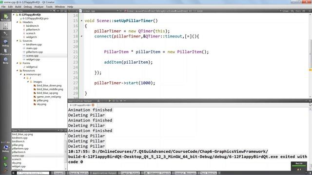 [5/6] Flappy Bird with Qt Tutorial : Make Bird Fly Up смотреть онлайн