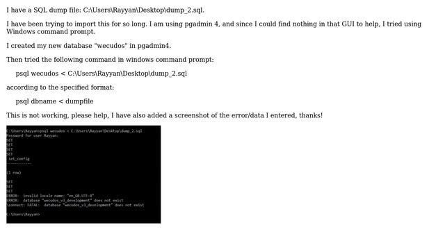 importing-a-sql-db-dump-postgres11 pgadmin4 смотреть онлайн