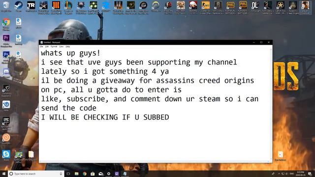 ASSASSINS CREED ORIGINS GIVEAWAY! NOT CLICKBAIT смотреть онлайн