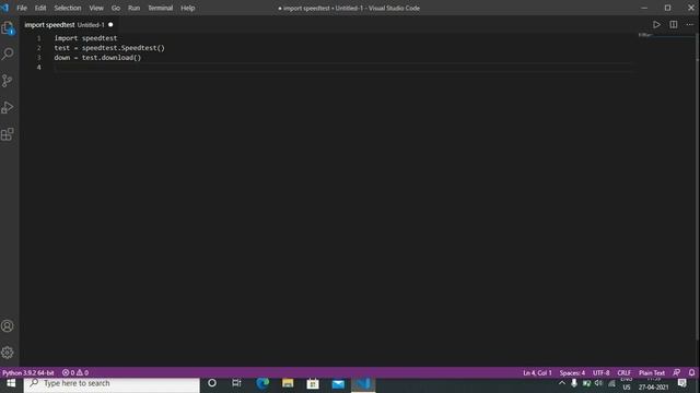 Python speedtest cli - check internet speed with python | python project смотреть онлайн