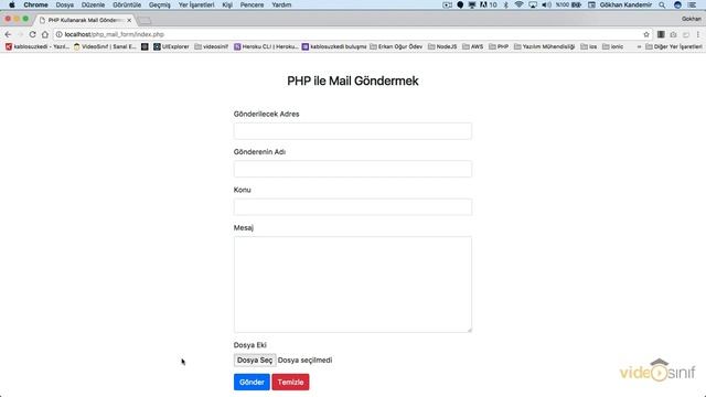 PHP Mailer Kullanımı, PHP ile Mail Göndermek - Ders 8 | Eğitimin Sonu смотреть онлайн