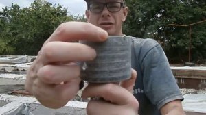 бурение отверстия в фундаменте под канализацию коронкой Энкор.