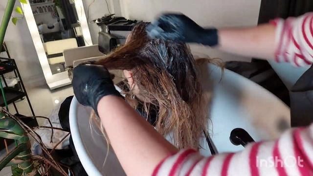 Combined Technique Of Hair Coloring (airtouch And Highlighting) Haircut.Фарбування волосся, стрижка