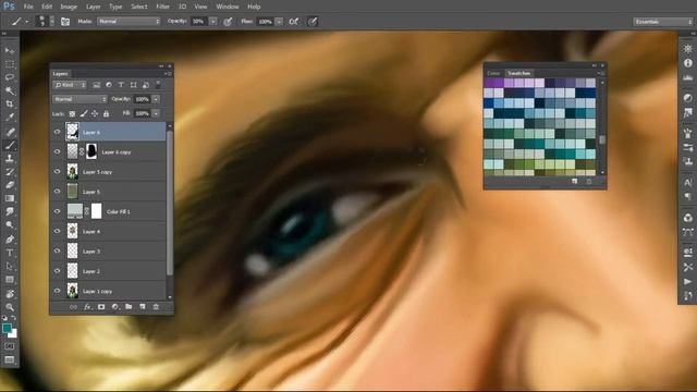 LOKI | Smudge Painting in Photoshop Tutorial | Giants tutorials смотреть онлайн