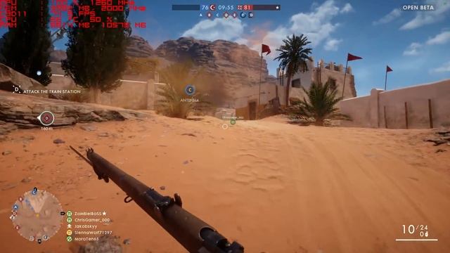 Sapphire RX 470 nitro+ 8GB Battlefield 1 gameplay 1080p ULTRA Performance Test смотреть онлайн