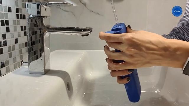 How to properly floss with ENPULY Waterflosserette?(blue) смотреть онлайн