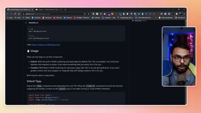 Tooltip for React | Tippy.js смотреть онлайн
