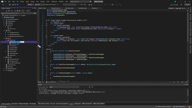 Blazor Component Communication TransferService смотреть онлайн