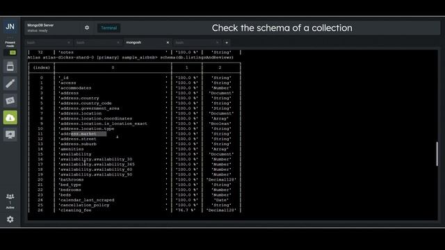How to analyze a collection's schema from the mongosh смотреть онлайн