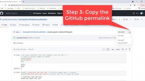 How to add a Jupyter notebook file to GitHub