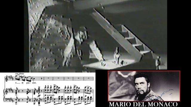 LA DONNA È MOBILE - MARIO DEL MONACO (Video and Score!) смотреть онлайн