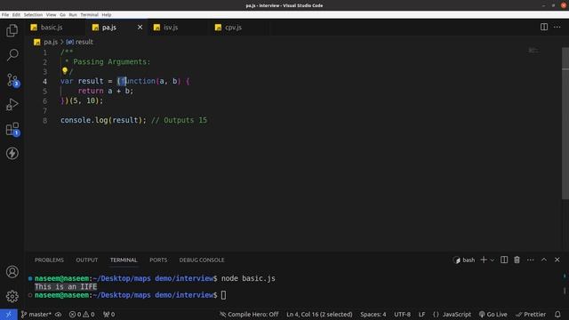 Immediately-Invoked Function Expression | IIFE | Javascript | interview question смотреть онлайн
