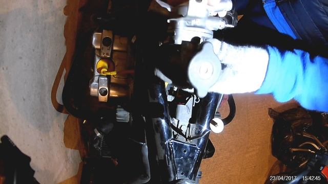 Замена термостата на хонда св1000 (Thermostat replacement on Honda CB1000) смотреть онлайн