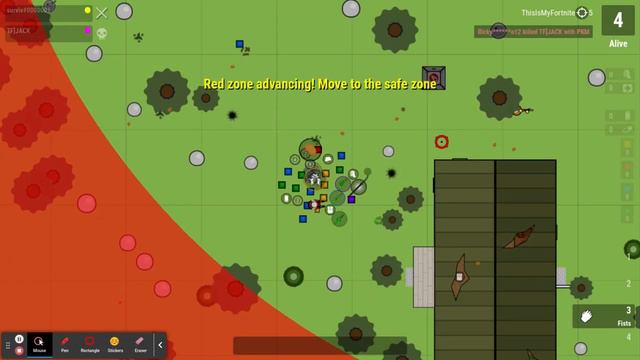 surviv.io 2d battle royale game ENDS смотреть онлайн