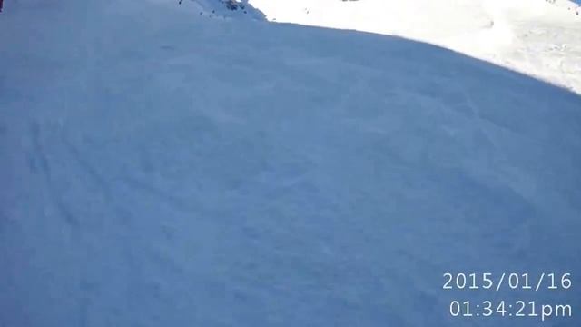 Куршевель (Courchevel), Франция 2015 - январь - спуск с верхней точки смотреть онлайн