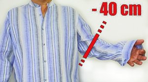 Как укоротить рукава рубашки, чтобы смотрелись как фабричные (хитрости ремонта одежды)