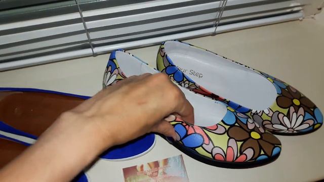 Балетки YOUR STEP 01-1VG электрик замш, крупная ромашка эксклюзив смотреть онлайн