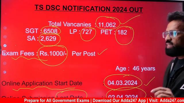 TS DSC Notification 2024 Out! | TS DSC 2024 Exam Fees And Posts In Telugu | Adda247 Telugu смотреть онлайн