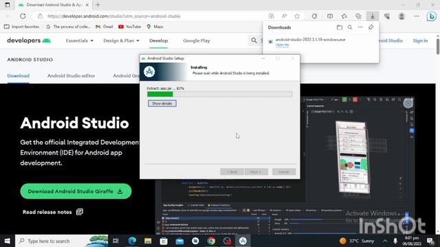 Update Android Studio || Latest Android Studio Version Giraffe 2022.3.1 смотреть онлайн