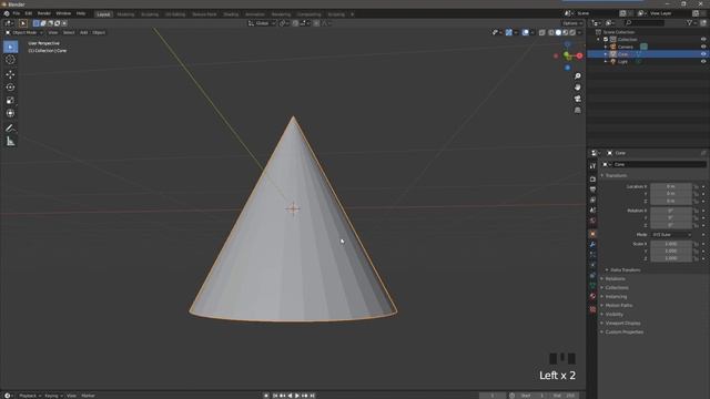 Как сделать loop cut на конус уроки blender 3D смотреть онлайн
