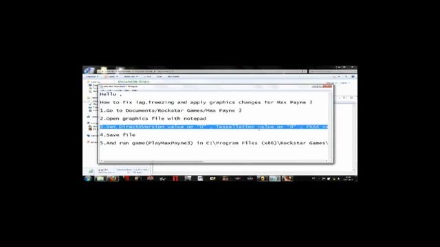 How to fix Max Payne 3 lag,freezing and apply graphics changes смотреть онлайн