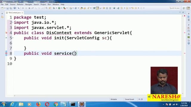 Servlet Tutorial Part 8 | ServletContext and Context Param | Advanced Java | Mr.Venkatesh смотреть онлайн