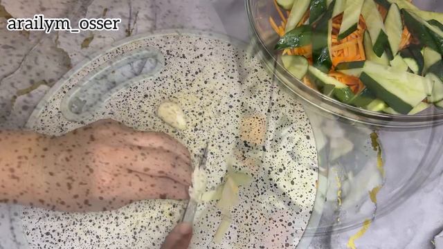 Корейский салат с мясом. Ең керемет салат ?Тёплый салат. смотреть онлайн