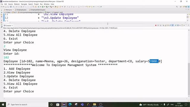 Employee Management System | How to make employee Management system in Java? | CRUD Operation . смотреть онлайн
